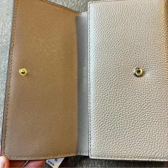 Michael Kors Large Trifold Leather Wallet Money Pieces Truffle 32F8TF6E3L - Picture 5 of 9